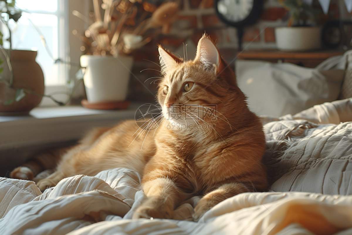 窗台上的猫